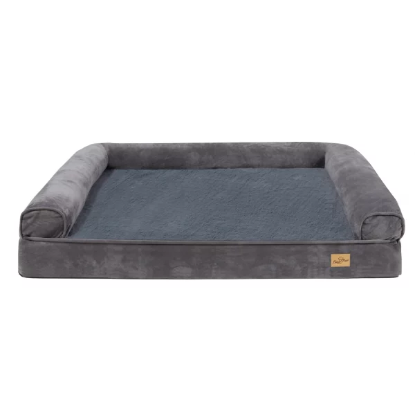 Washable cover of orthopedic dog bed, easy zipper access