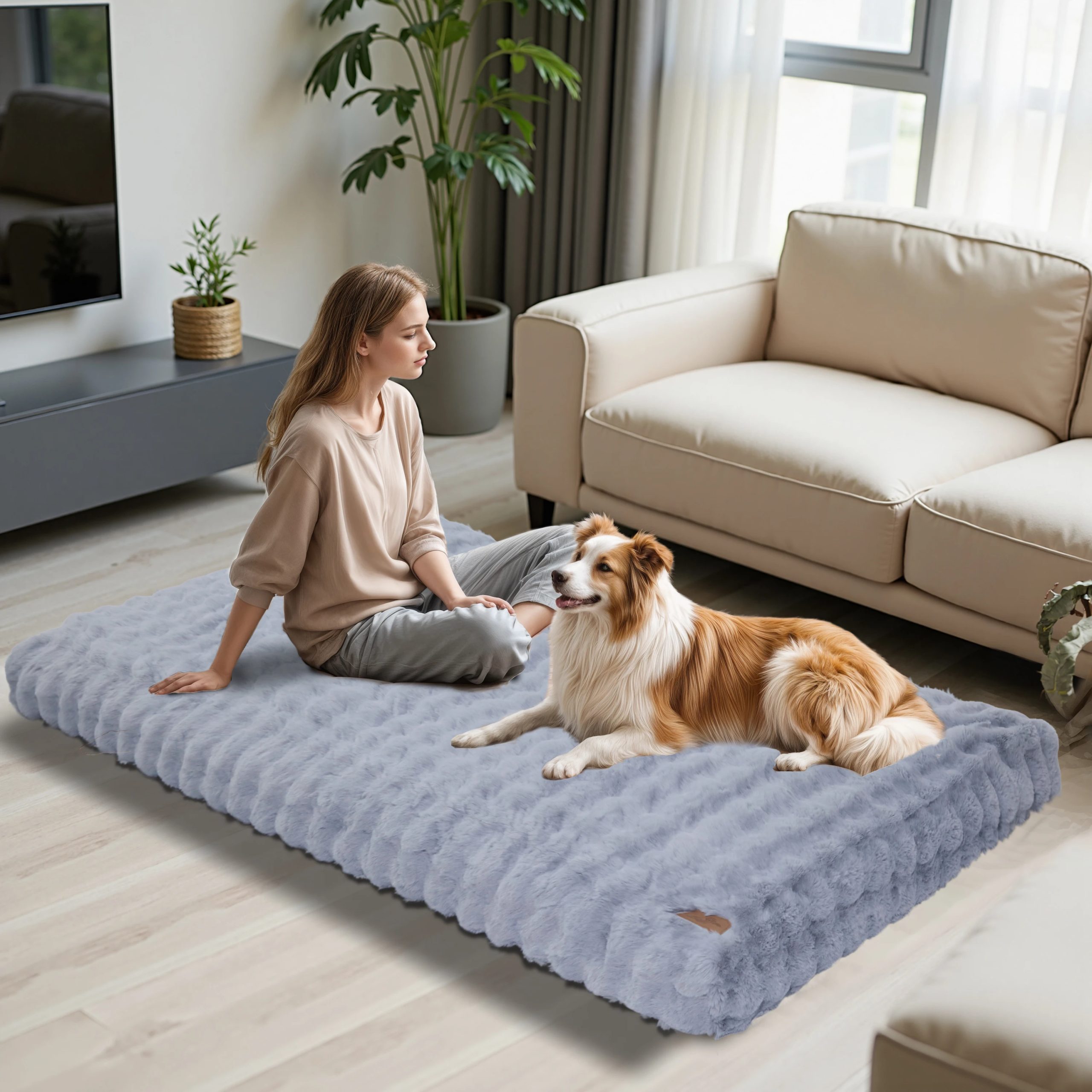 4XL200x130x18cm Grey