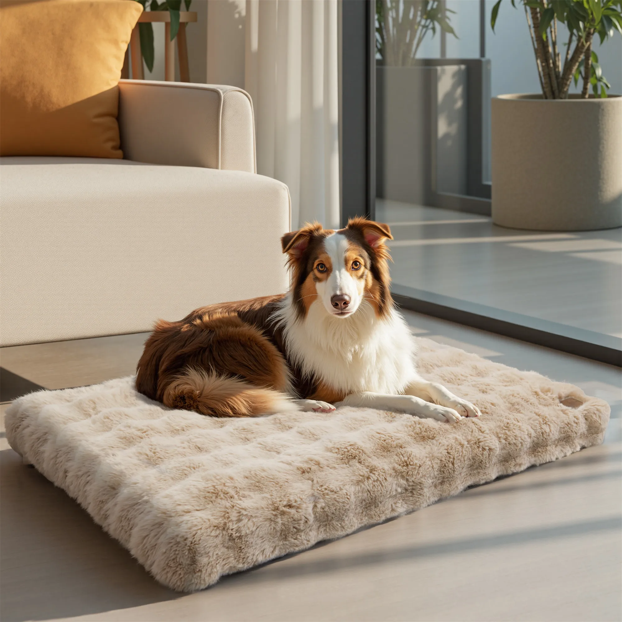 XL 105x70x12cm Beige