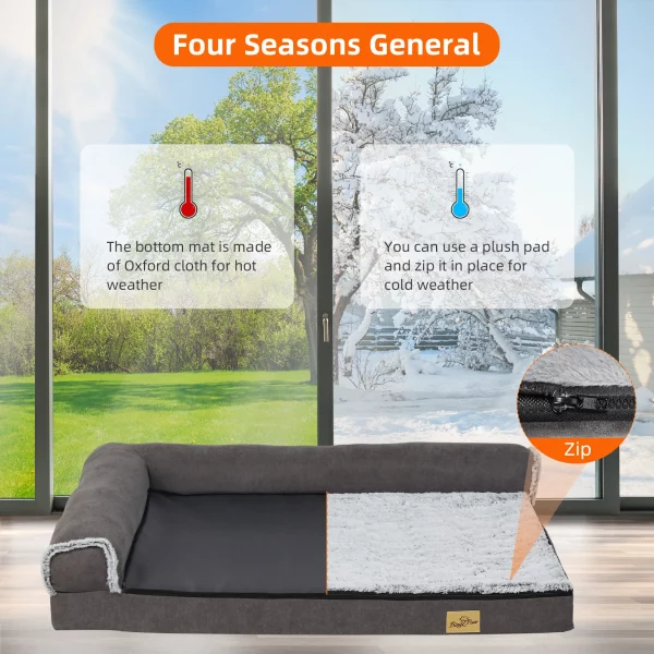 XXL dog bed with heavy duty construction for ultimate pet comfort