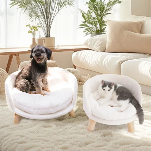 All-season pet bed with waterproof cushion for ultimate relaxation