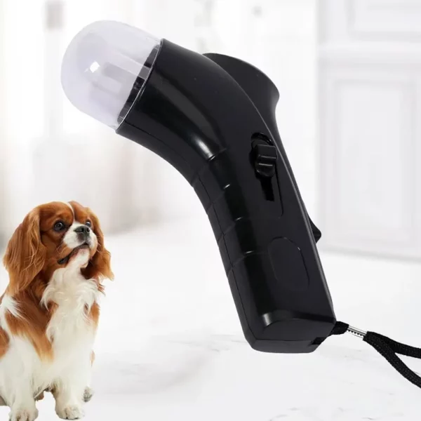 Blue interactive dog treat dispenser toy