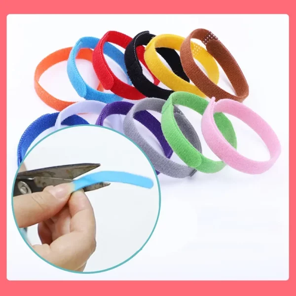 Puppy wearing a brightly coloured identification collar