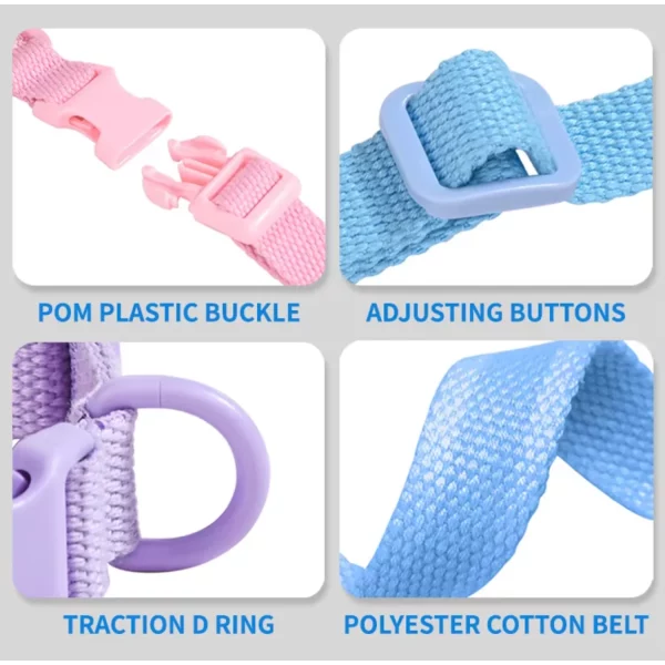Adjustable dog collar, vibrant blue colour, on a happy dog outdoors