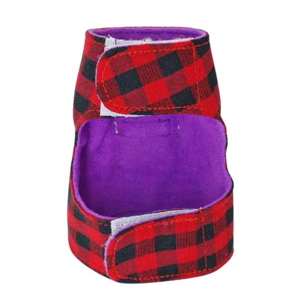 Side view of the small pet harness fitted on a small animal