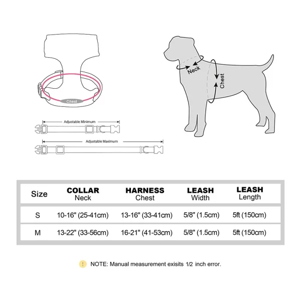 Dog being walked on a leash, wearing the matching velvet harness and collar set