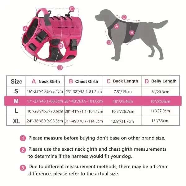 Close-up of tactical dog harness buckle and strap adjustment mechanism