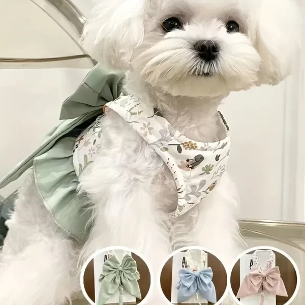 Dog vest harness, side view, showing strap detail