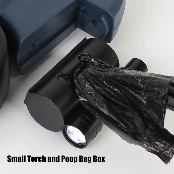 Dog owner comfortably using the dual retractable leash for two dogs