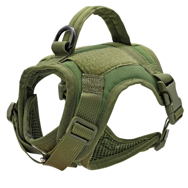 Close-up of the tactical cat harness handle for secure control