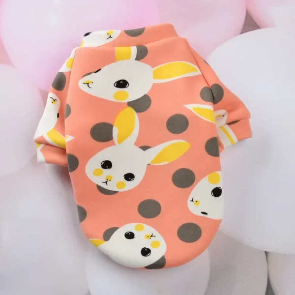 Detail of the hood on a small dog hoodie coat