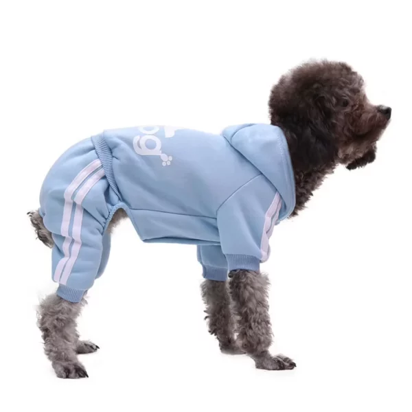 Wholesale new fashion dog clothes four legged sweater button pet clothes pet supplies cat clothes, L, Lavender, United