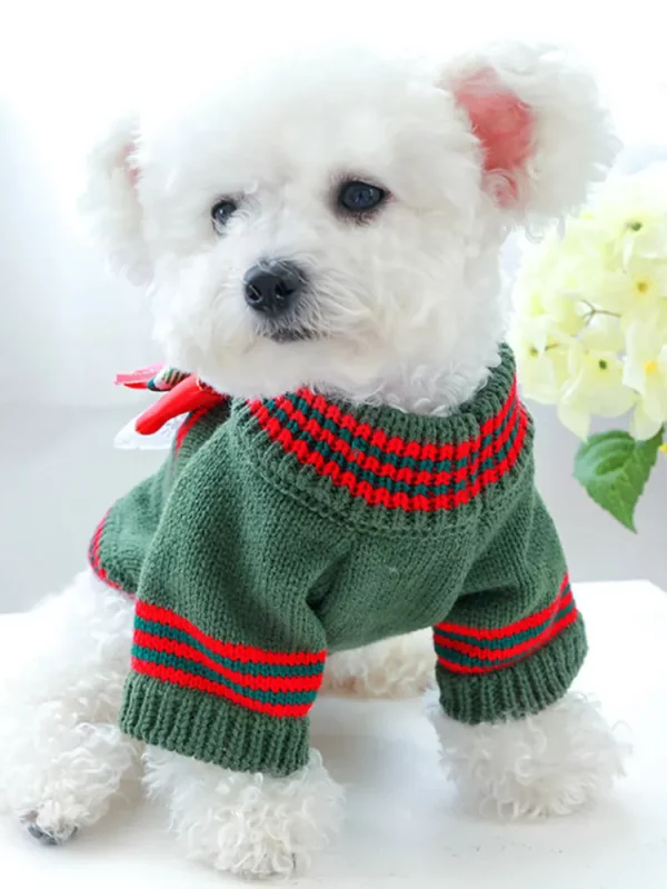 Knitted Cat Dog Sweater Autumn Winter Warm Costumes Apparels Coats Pet Products, XL, france