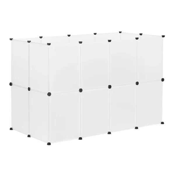 Example configuration of the DIY pet playpen, highlighting its adaptability.
