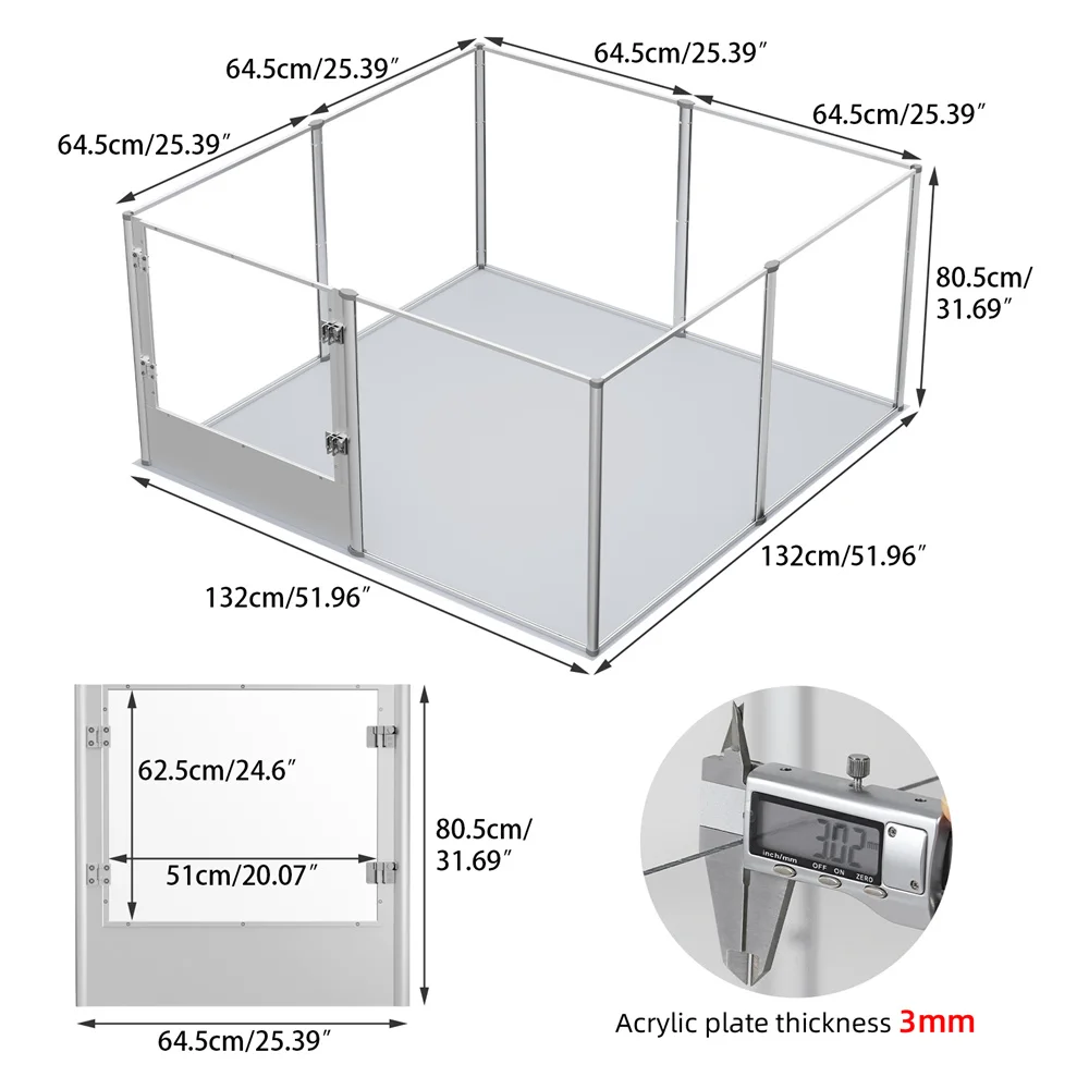 132x132x80.5cm