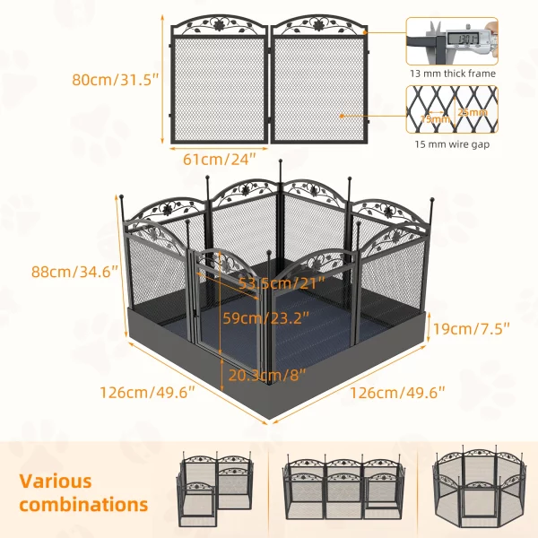 Dog whelping box configuration with fertility mat inside
