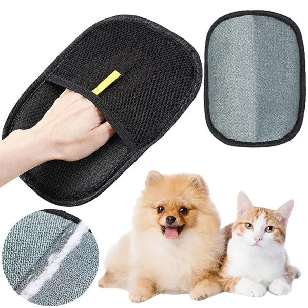 Pet grooming gloves, main product view