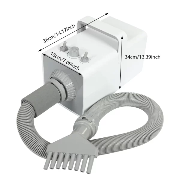 Pet Grooming Dryer Smart Force Dog Blower Dog Pet Dryer, WHITE, UNITED KINGDOM