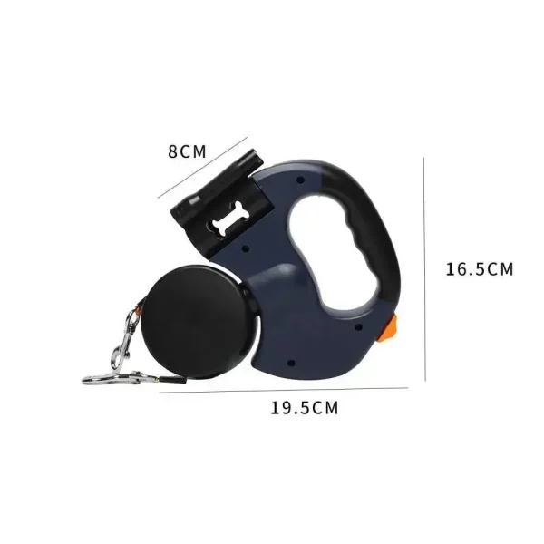 360-degree rotating connector on a double dog leash to prevent tangles