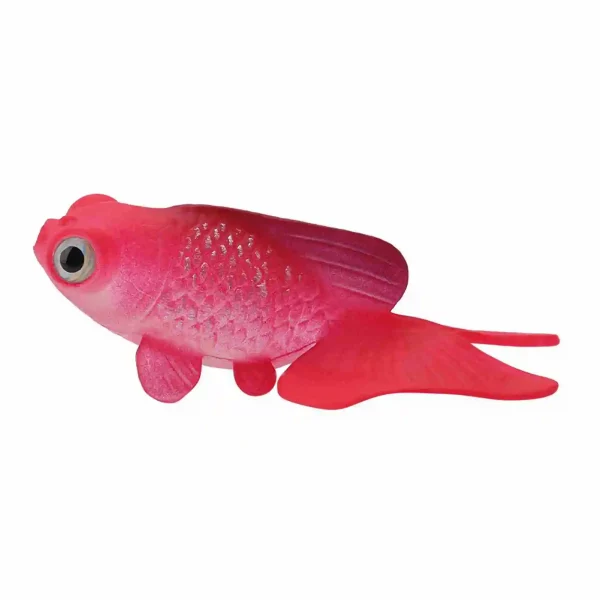 Artificial small fish ornament, group of fish in a tank, lively underwater scene