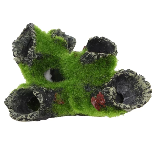 Resin Breeding Hiding Cave Decorative Props Breeding Tree Shelter Crafts Arts Habitat Landscaping Decor for Aquarium