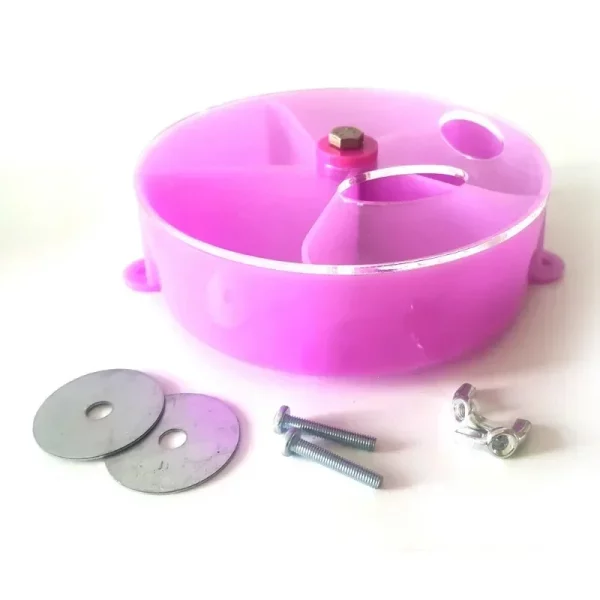 Parrot foraging toy shown in purple, one of the available colours