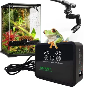 Terrarium misting system main unit with dual nozzles