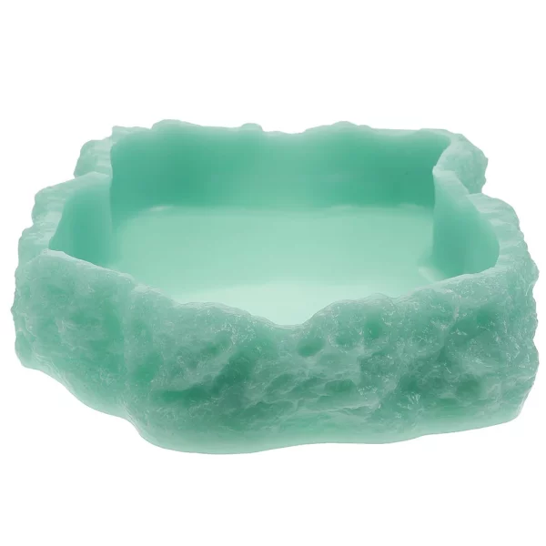 Side view of the reptile feeding bowl, highlighting its depth