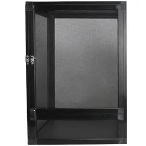 Chameleon Cage Aluminum Cage Mesh Terrarium 50*50*100cm, L-Black-Mesh