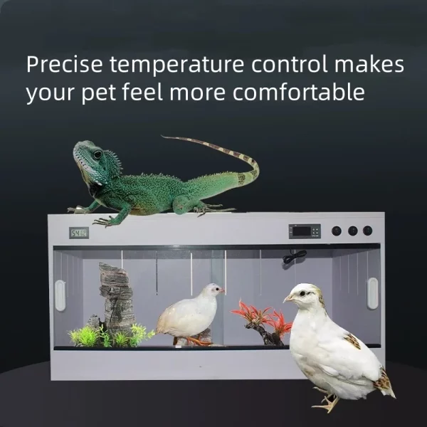 Customizable PVC reptile enclosure with ventilation details