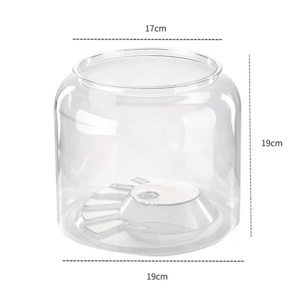 Transparent Turtle Aquarium Turtle Tank With Removable Lid Desk Decorative Terrarium Container DIY Micro Landscape Fish