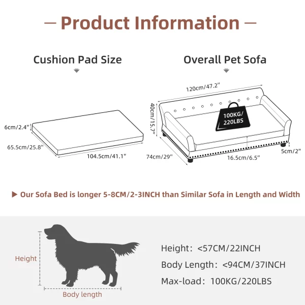 The pet sofa bed placed in a living room setting.