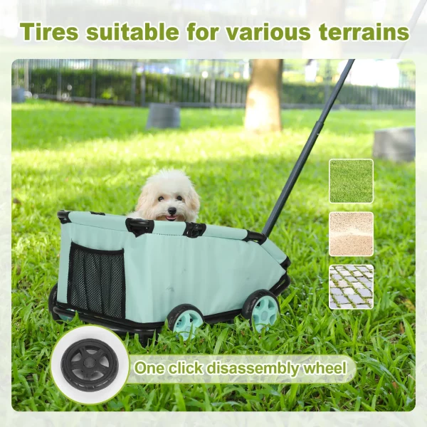 Small pet stroller, interior view showing pet space