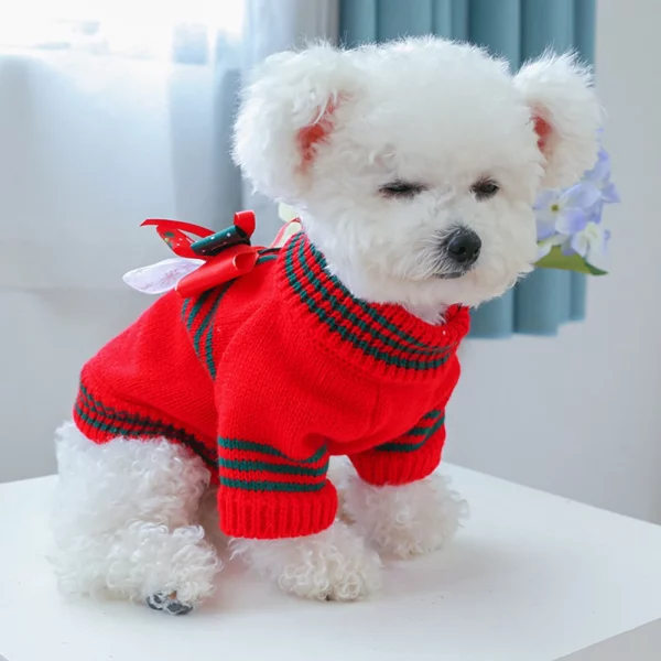 Knitted Cat Dog Sweater Autumn Winter Warm Costumes Apparels Coats Pet Products, S, United States