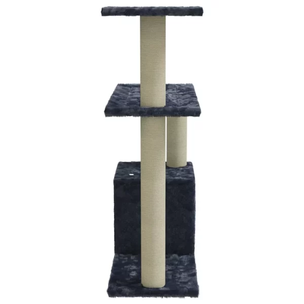 Top view of the cat tree, displaying the upper resting platform.