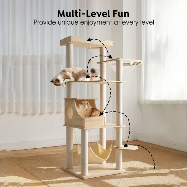 Cat tree, showing stable base and overall structure