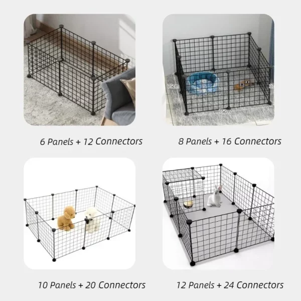 DIY pet cat cage, alternative assembly configuration