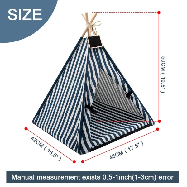 Pet tent shown partially assembled, demonstrating its portable nature