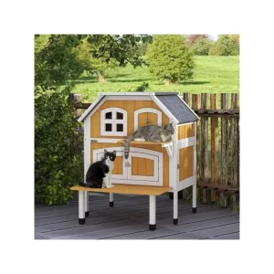Cozy Cat Shelter with Easy Assembly & Ventilation, Perfect for Indoor/Outdoor Use, UNITED KINGDOM
