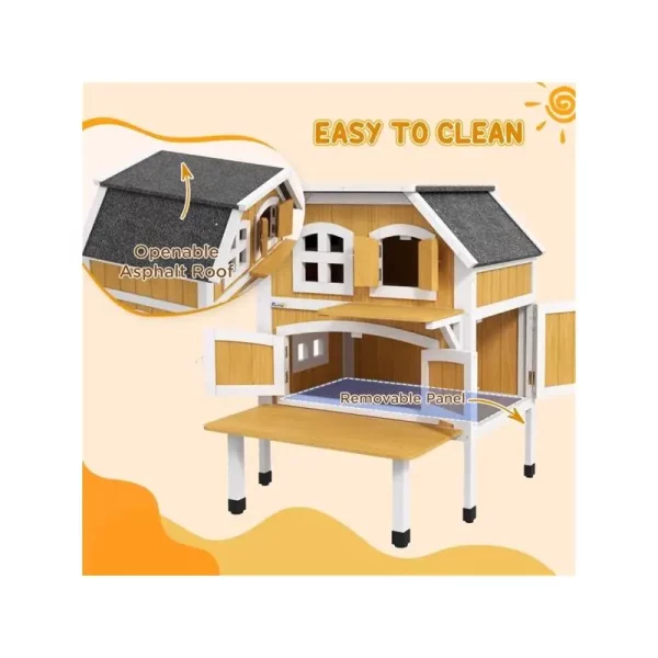 The cat shelter positioned indoors, showing its suitability for indoor environments.