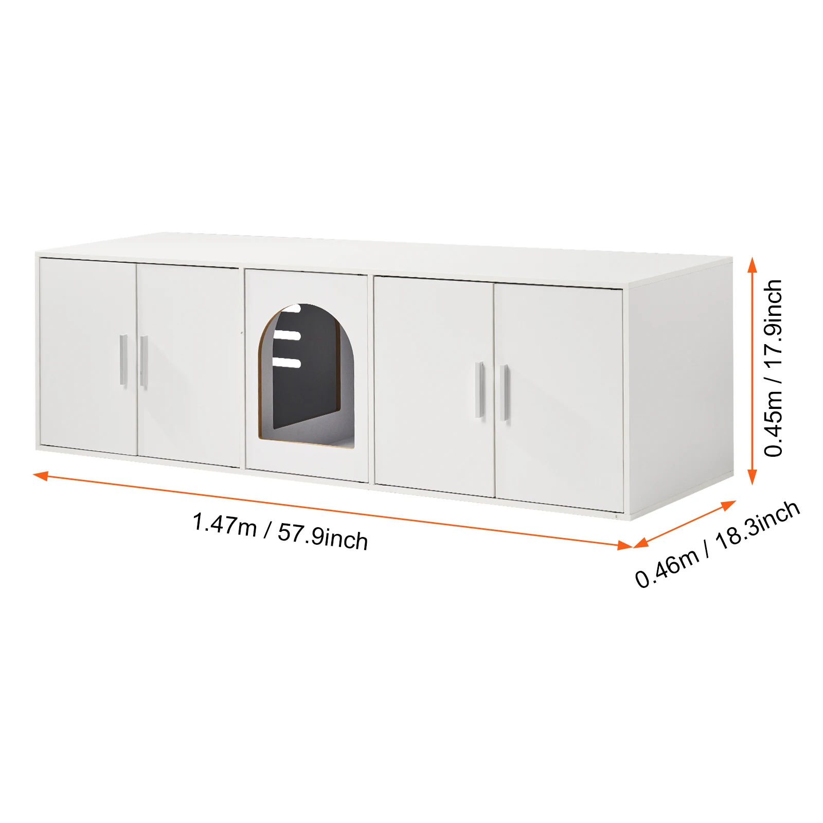 57.9 in White