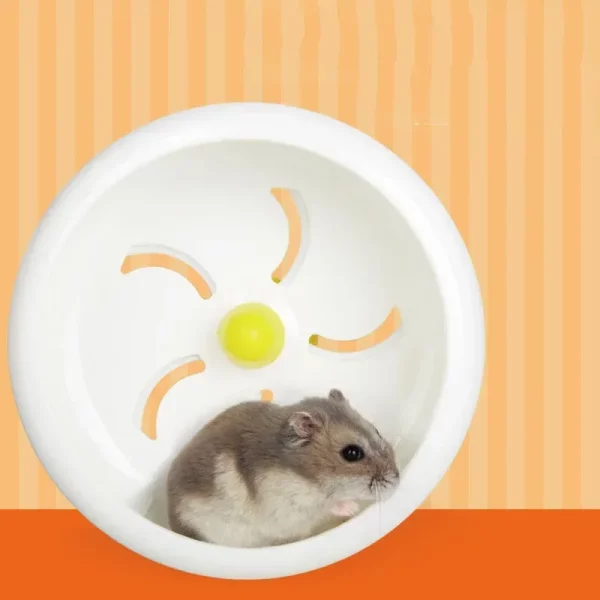 Hamster wheel, detail of the base stand for stability