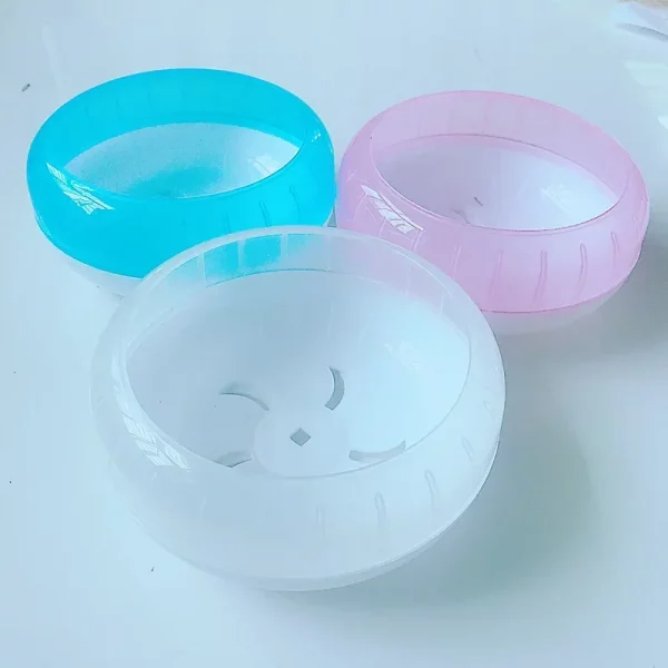 Assorted colours of the hamster wheel running disc toy