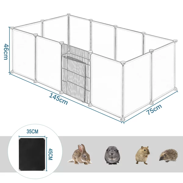 DIY Pet Playpen, demonstrating a tall configuration for rabbits
