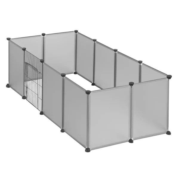 DIY Pet Playpen, close-up of wire mesh panel and connector