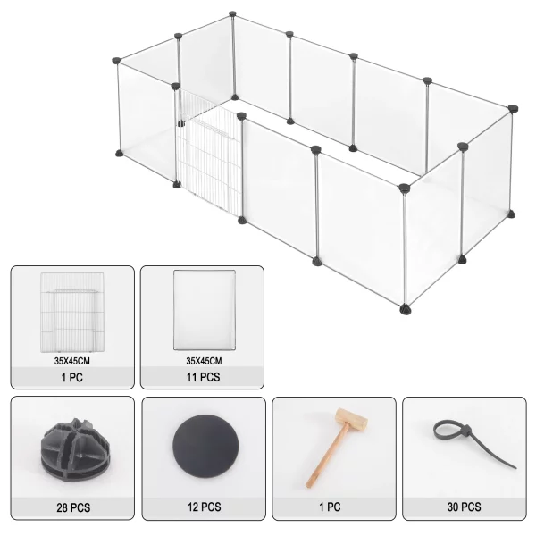 DIY Pet Playpen, example of a hexagonal configuration
