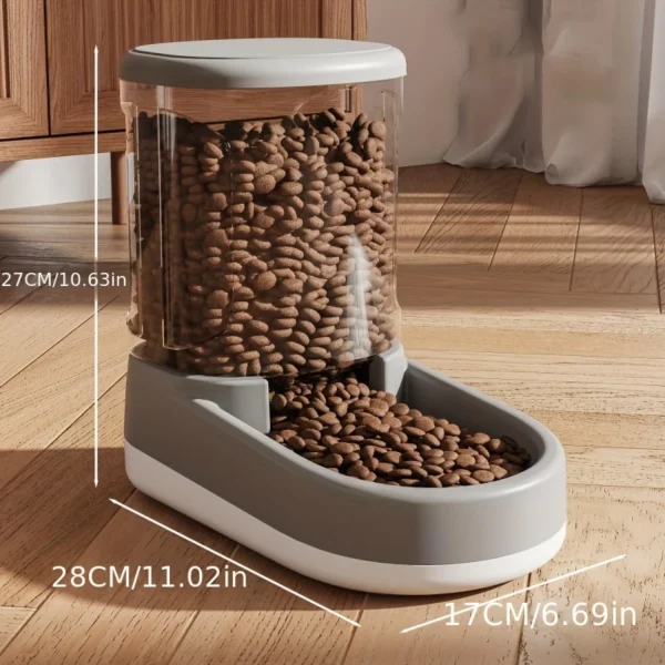 Side profile of the gravity-fed pet water dispenser mechanism
