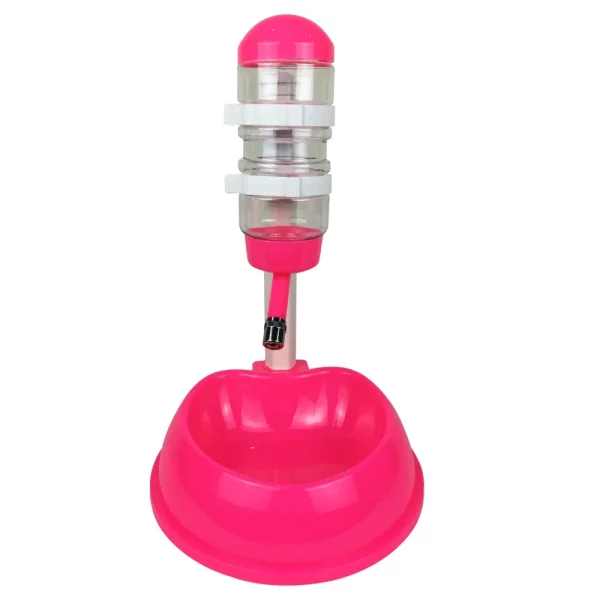 Automatic Pet Drinker Dog Bowls Water Bottles Universal Dog Waterer Feeder 2 in 1 Liftable Dispenser Puppy Supplies