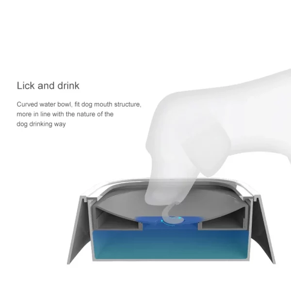 Separable floating disk component of the anti-overflow pet water bowl