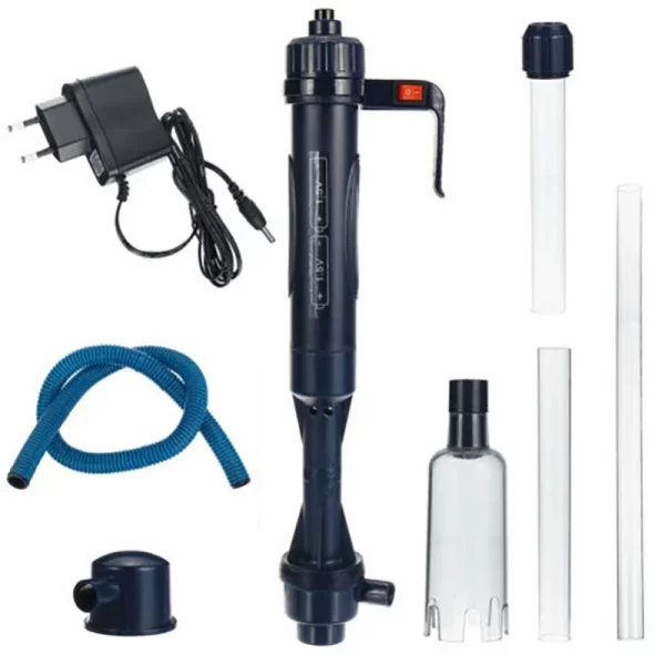 Electric aquarium water change pump, overview of cleaning tool